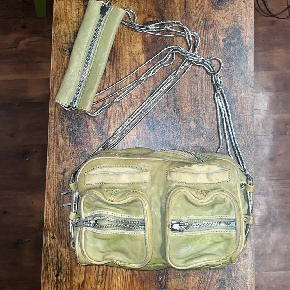 Alexander Wang Brenda Chain Crossbody Chartreuse